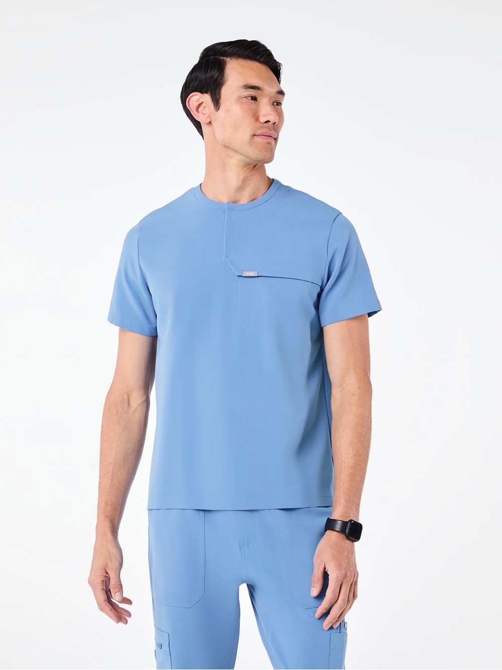 FIGS Corfield Henley Scrub Top 2XL Ceil Blue NWT Medical Uniform